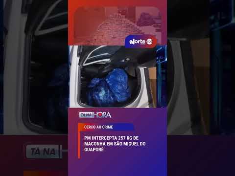 Uma ação da PM pela BR-429 interceptou uma picape com 257 quilos de maconha e sementes