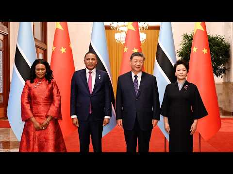 Chinese President Xi Jinping holds welcome ceremony for Botswana's president
