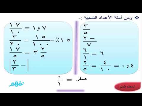 مجموعة الأعداد النسبية - رياضيات - للصف الأول الاعدادي - الترم الأول - المنهج المصري - نفهم