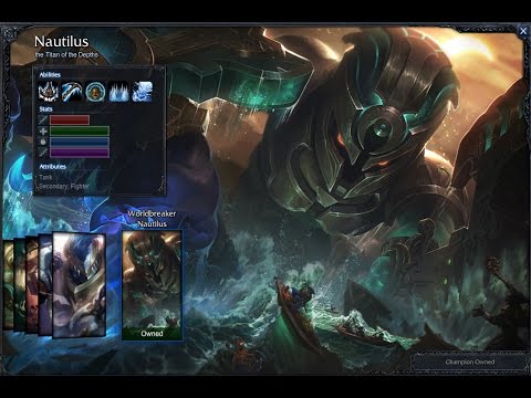 Worldbreaker Nautilus Skin Spotlight Gameplay 1080p HD League Of Legends