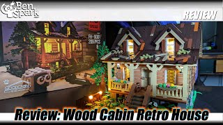 Review: Wood Cabin Retro House - Lighted Brick Construction Set from Funwhole