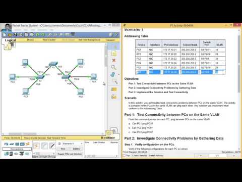 6.2.3.7 - 3.2.4.7 Packet Tracer - Troubleshooting a VLAN Implementation - Scenario 1