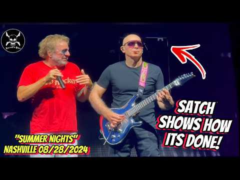 ‼️Satriani shreds Van Halen Classic “SUMMER NIGHTS” in Nashville TN! 🤯🙌🎸🔥 08-28-2024