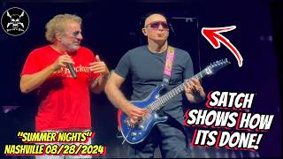 ‼️Satriani shreds Van Halen Classic “SUMMER NIGHTS” in Nashville TN! 🤯🙌🎸🔥 08-28-2024