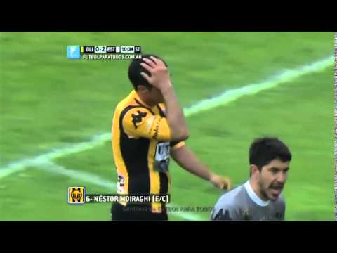 Gol de Néstor Moiraghi e c  Olimpo 0  2 Estudiantes