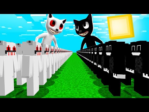 CARTOON CAT ORDUSU VS KÖTÜ İKİZ ORDUSU! 😱 - Minecraft
