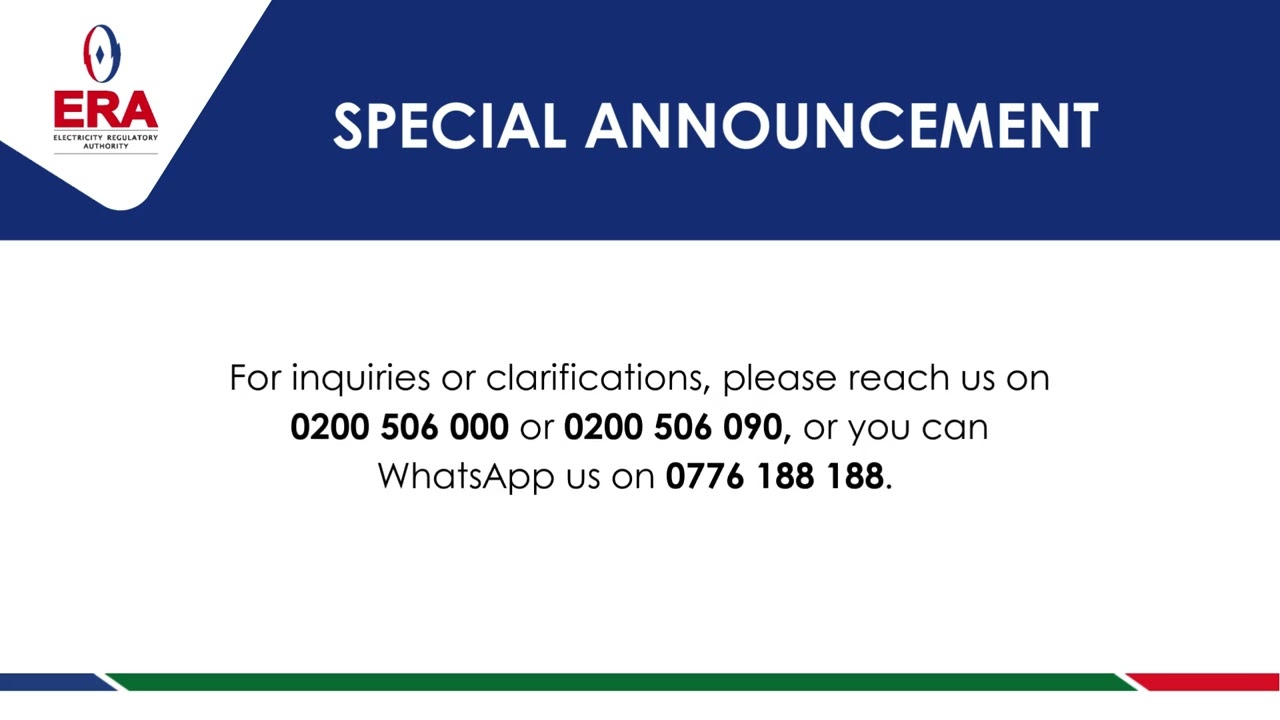 Annual Public Hearing on Electricity Tariffs for 2025 https://bit.ly/TariffReviewHearing2025