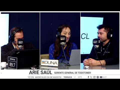 Arie Saul, gerente general de TodoToner, entrevistado en Radio Duna