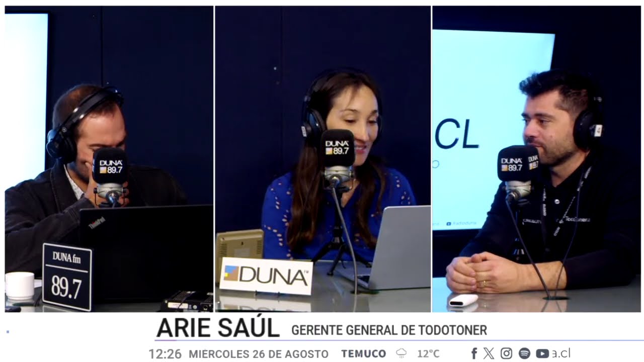 Arie Saul, gerente general de TodoToner, entrevistado en Radio Duna