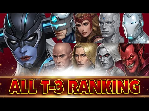 ALL T-3 RANKING WORST TO BEST T-3 CHARACTERS MFF 7.1 - MARVEL Future Fight