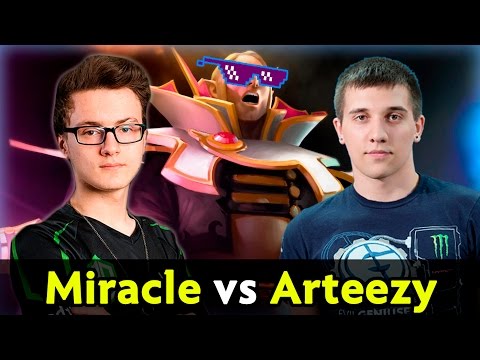 Miracle vs Arteezy — 9k Invoker vs 9k Drow Ranger