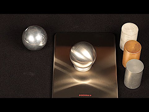 Metal Density Comparison | Tungsten (W), Copper (Cu), Aluminium (Al), Magnesium (Mg)
