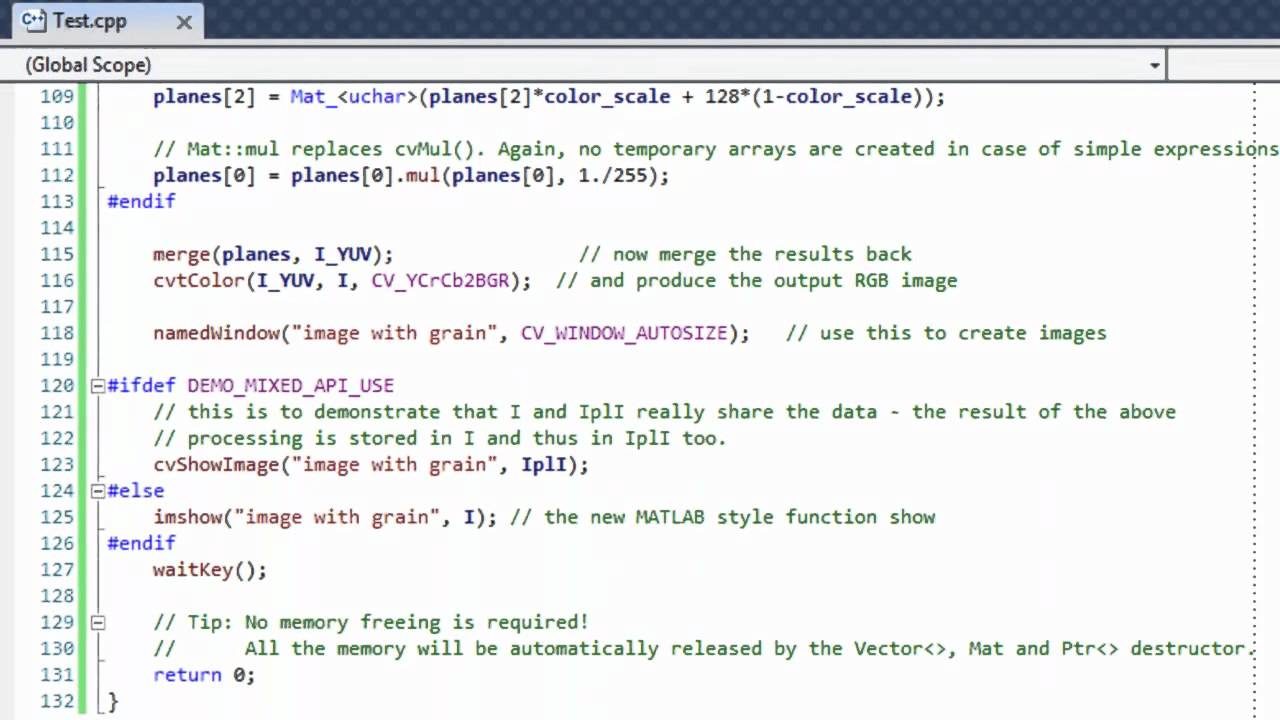Interoperability with OpenCV 1