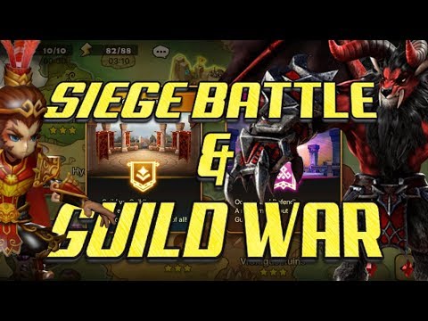 Summoners War Siege VS Af: Legends VS Ares Top ranks in EU Server