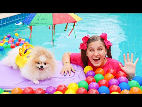 Dog just don't want to bath - Kids Pretend Play Bathing Dog - Mileninha