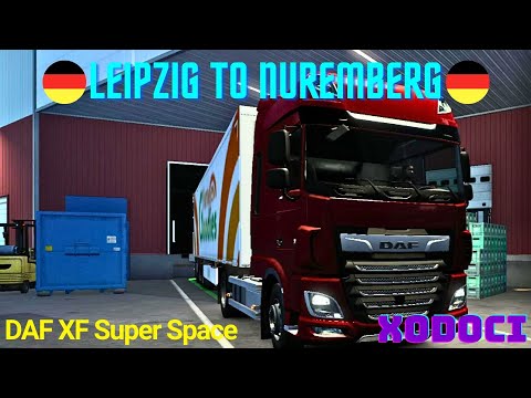 Transport Fresh Fish from Leipzig to Nuremberg | DAF XF Super Space | Euro Truck Simulator 2