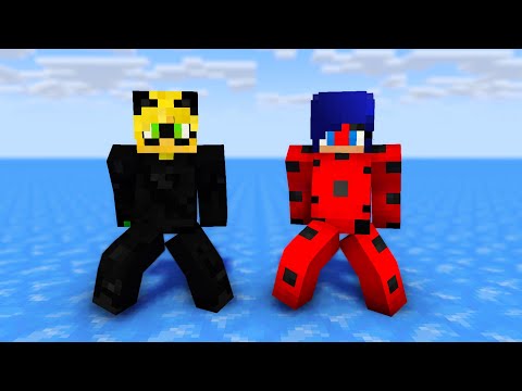 MONSTER SCHOOL : DUN DUN DANCE WITH LADYBUG AND SUPER CAT - MINECRAFT ANIMATION