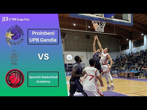 Proinbeni UPB Gandia - Spanish Basketball A., J.13. 2nd FEB (preview, 90sec. match and interviews)