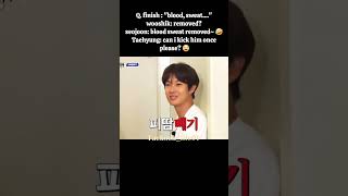 Jungkook imitating Wooshik's "Blood sweat and tears" here 🤣😭 #vkook #taekook