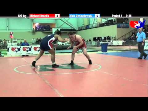 Michael Kroells vs. Nick Gwiazdowski at 2013 ASICS University Nationals - FS