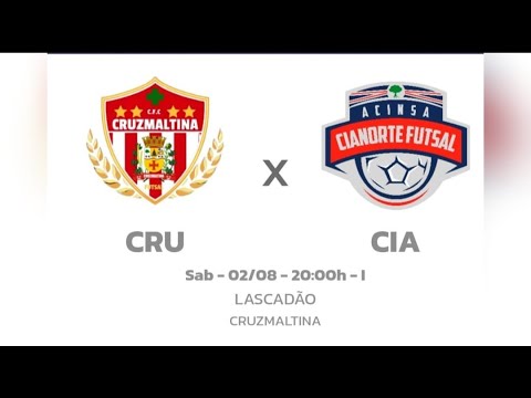 CRUZMALTINA FUTSAL X CIANORTE FUTSAL 5° RODADA DA 2° FASE SÉRIE BRONZE.