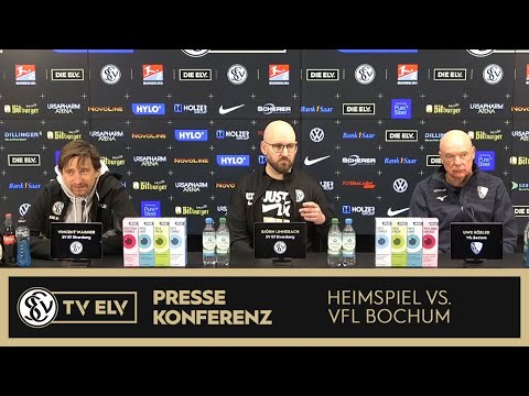 TVELV // Pressekonferenz - SV Elversberg vs. VfL Bochum / 1:1