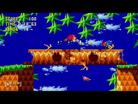 Sonic origins Knuckles palm tree panic 30 second Speedrun