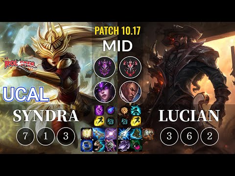 KT Ucal Syndra vs Lucian Mid - KR Patch 10.17