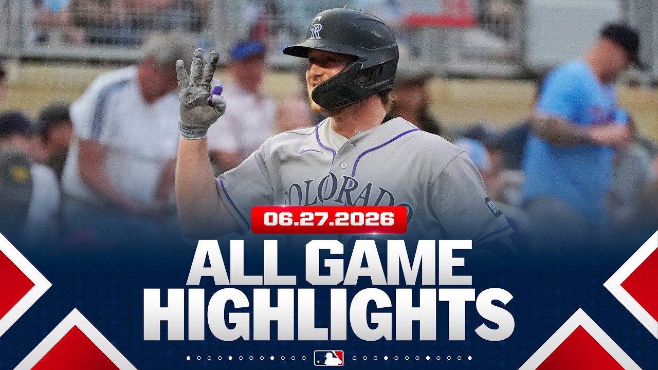 Highlights from ALL GAMES on 6/27 (White Sox walk it off, Hunter Goodman hits THREE HRs and MORE!)