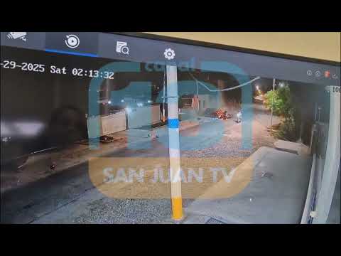 Así fue el terrible choque frontal en Rawson