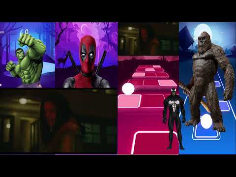 HULK VS DEADPOOL VS VENOM VS KING KONG TILES HOP 1000K