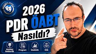 2026 PDR ÖABT’de Mesleki Rehberlik, Program, İstatistik ve Etik Nasıl 
