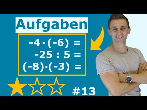 Rationale Zahlen multiplizieren und dividieren | einfache Aufgaben mit Lösung und Erklärung | #13
