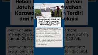Nasib 5 Korban Pesawat G84 Airvan Jatuh di Persawahan Karawang Diungkapkan Kepala Puskesmas