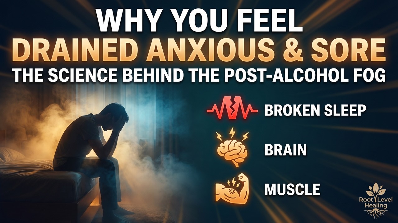 Why You Feel Drained, Anxious & Sore After Drinking (The Science of Hangxiety) Video