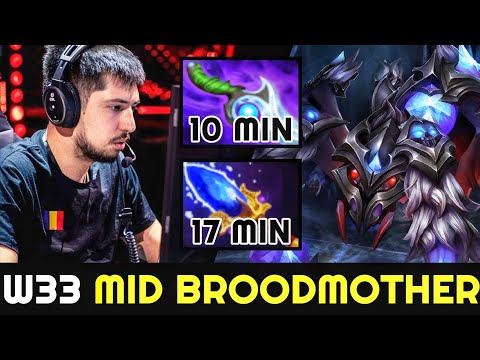W33 Mid Broodmother with 10 Min Diffusal Blade Build Dota 2