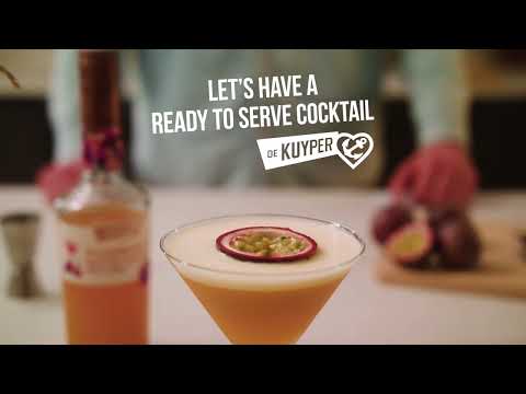 De Kuyper Ready to Serve Passionfruit Martini Cocktail