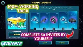 Complete 50 Invites Using Referral Codes By Yourself | Friends & Benefits | Gangstar Vegas