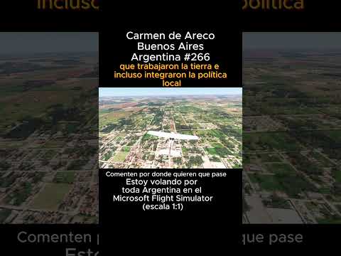 Carmen de Areco, Buenos Aires desde el Microsoft Flight Simulator #carmendeareco #buenosaires #msfs