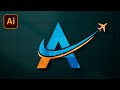 Logo Design Illustrator Letter Logo Design Tutorial Travel Logo Design Adobe Illustrator CC