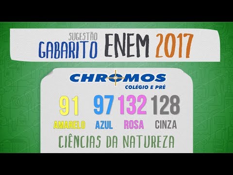 Gabarito ENEM 2017 CHROMOS - Prova Amarela: Questão 91 | Química