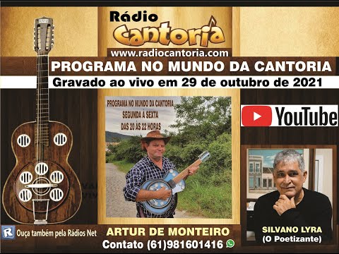 Programa No Mundo da Cantoria em 29/10/2021