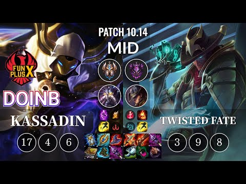 FPX Doinb Kassadin vs Twisted Fate Mid - KR Patch 10.14
