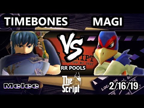 The Script 2 - Magi (Falco) Vs. Timebones (Marth) - Smash Melee RR Pools - C4