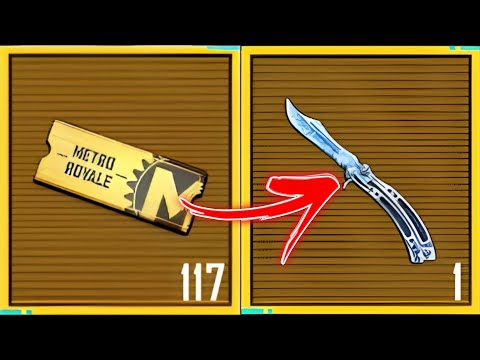GOLDEN TICKET CHALLENGE 🎫 PUBG METRO ROYALE