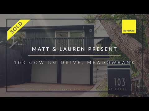 SOLD - 103 Gowing Drive, Meadowbank - Matt Gibson & Lauren Andreoli
