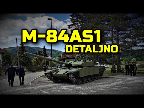 Detaljan pregled modernizovanog tenka M-84. Detaljni snimci i slike tenka M-84AS vojske Srbije.