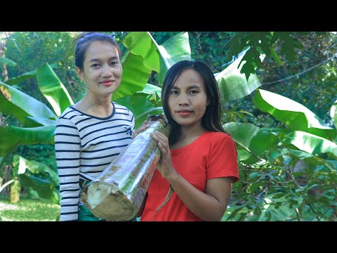 Roasted fish in  banana tree and Banana fish sour soup