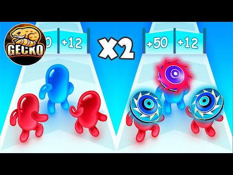 Join Blob Clash , Spin Blade Merge Run - Mobile Games Walkthrough New Evolution Satisfying Games