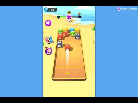 Chain Cube 2048 3D Merge Game puzzle game